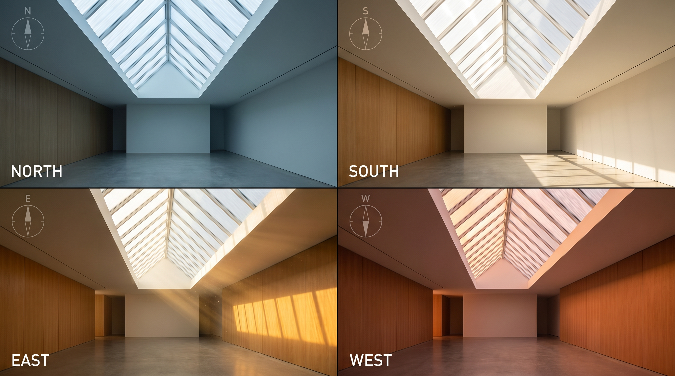How Orientation Changes Everything: North, South, East and West Skylights Compared
