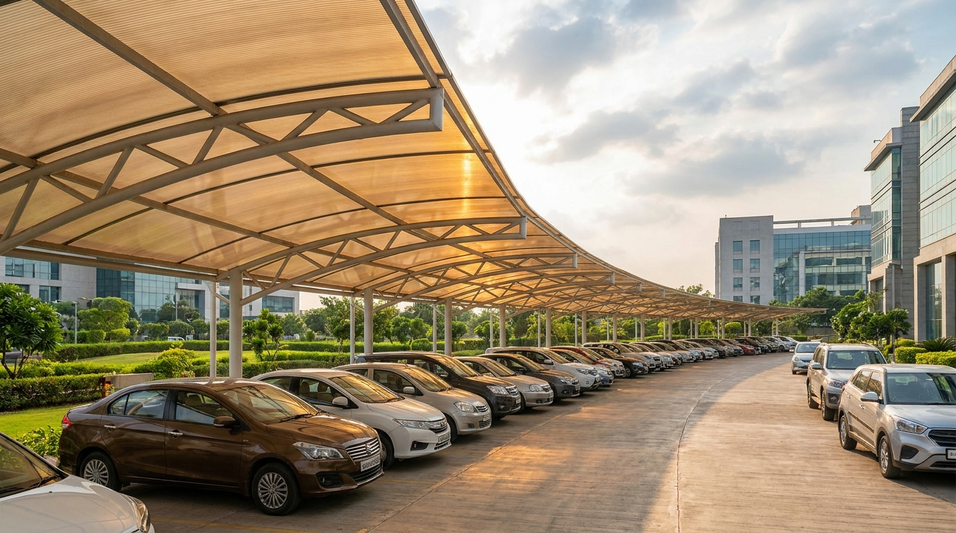 Polycarbonate Parking Shed Roofing: A Buyer's Guide to Specs, Pricing, and Sizing in India